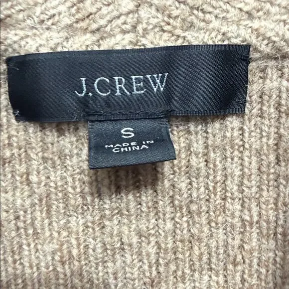 J. Crew Beige Alpaca Wool Cardigan Women’s size small - Picture 2 of 4